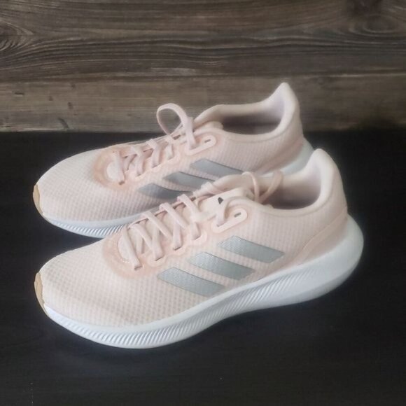 New Adidas Run Falcon Womens Sneakers Size 8 Running Lightweight Reflective Pink - Picture 7 of 10